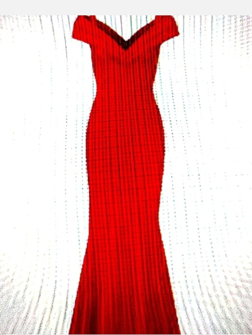 Chiara Boni La Petite Robe Red Tally Gown L - Picture 5 of 6